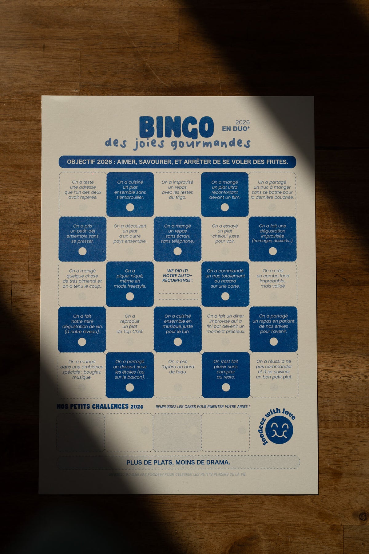 Bingo - 24 joies gourmandes à vivre en 2026